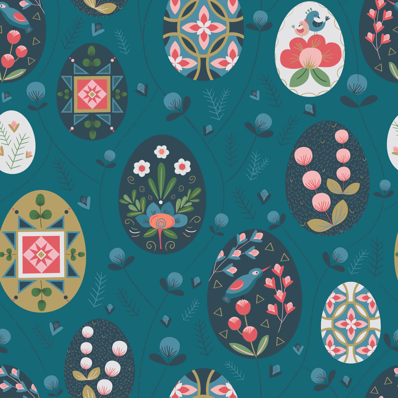 Spoonflower Fabric Designs – Rosalind Maroney Illustration